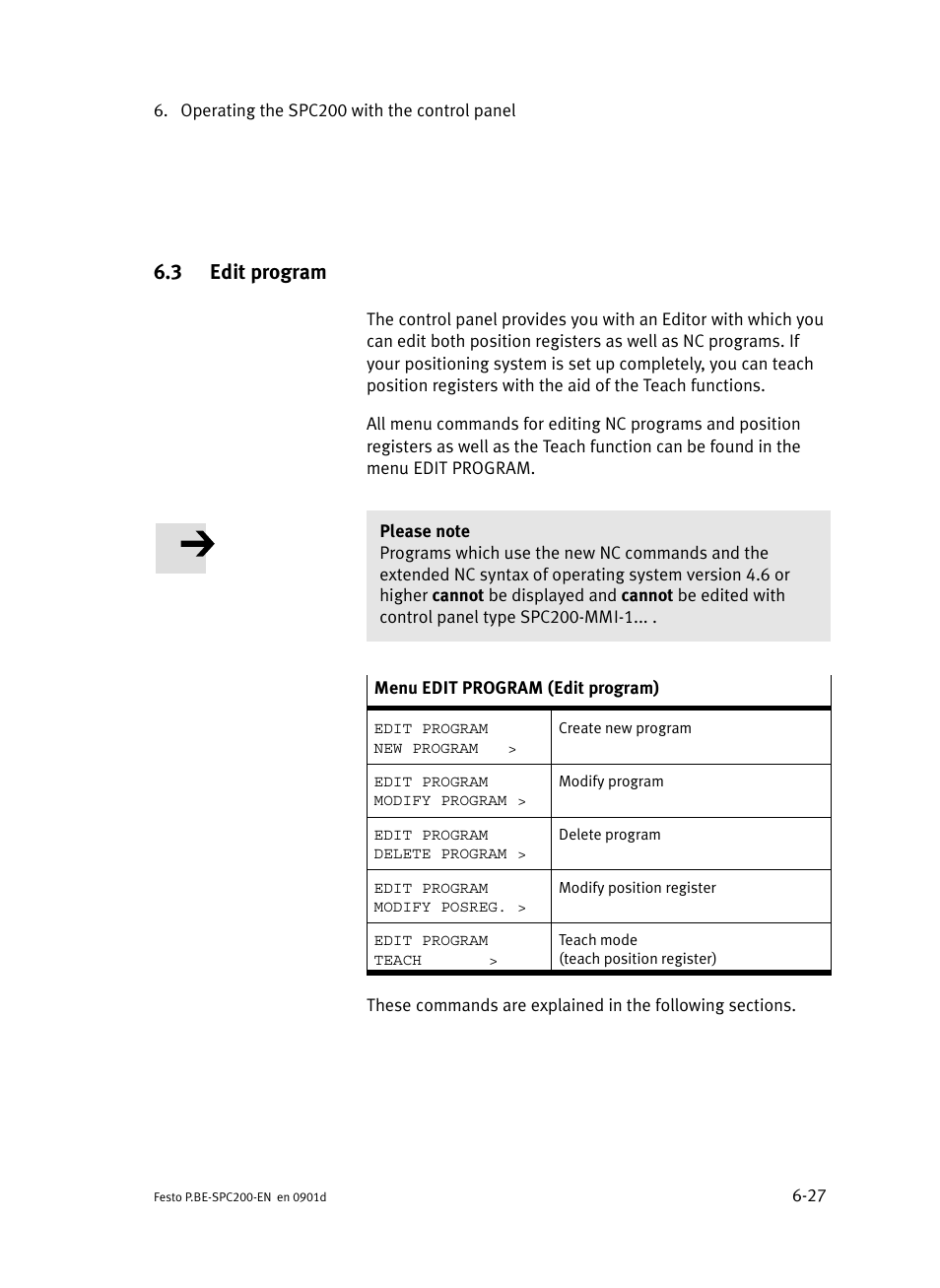 3 edit program, Edit program | Festo Кабели и принадлежности User Manual | Page 239 / 506