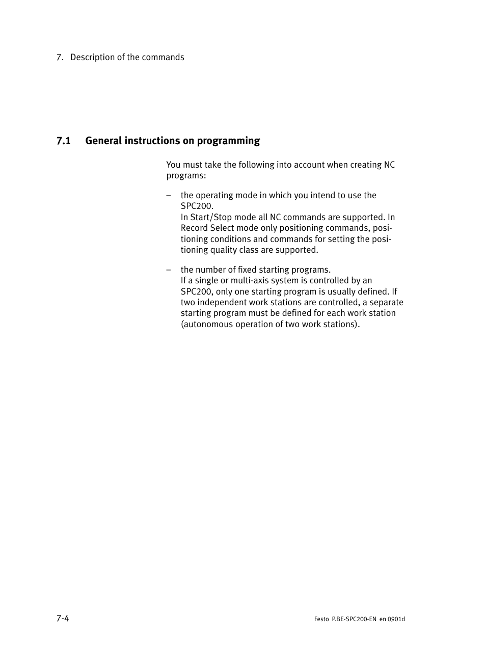 1 general instructions on programming, General instructions on programming | Festo Кабели и принадлежности User Manual | Page 270 / 506