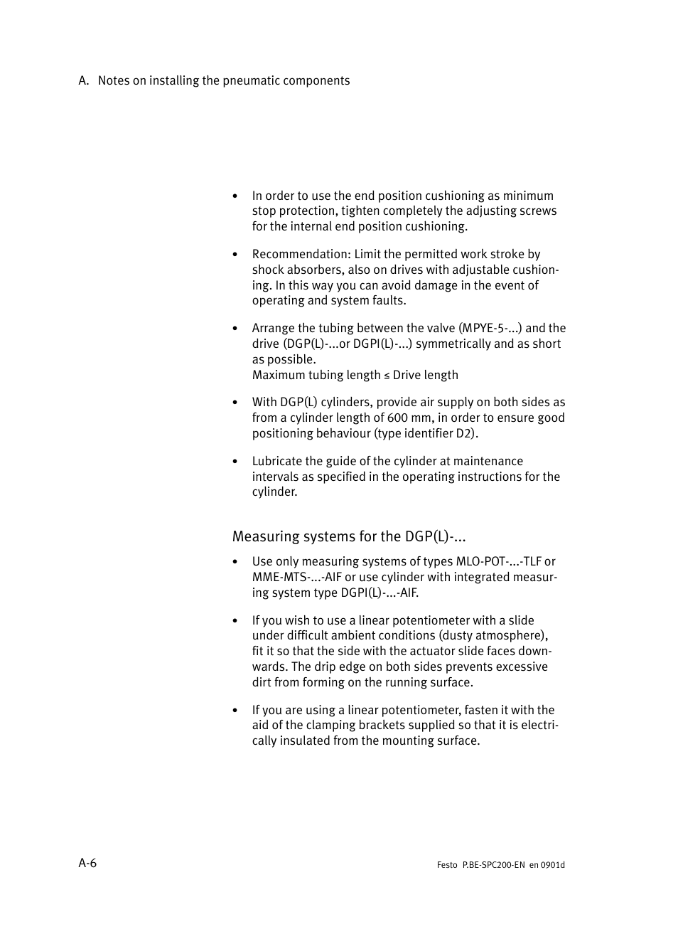 Measuring systems for the dgp(l) | Festo Кабели и принадлежности User Manual | Page 398 / 506
