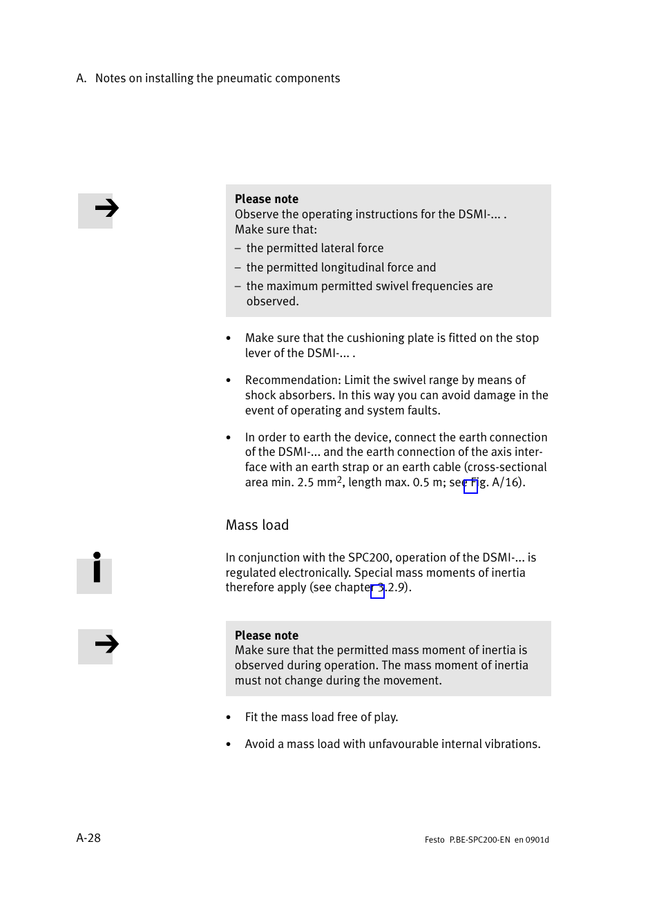 Mass load | Festo Кабели и принадлежности User Manual | Page 420 / 506