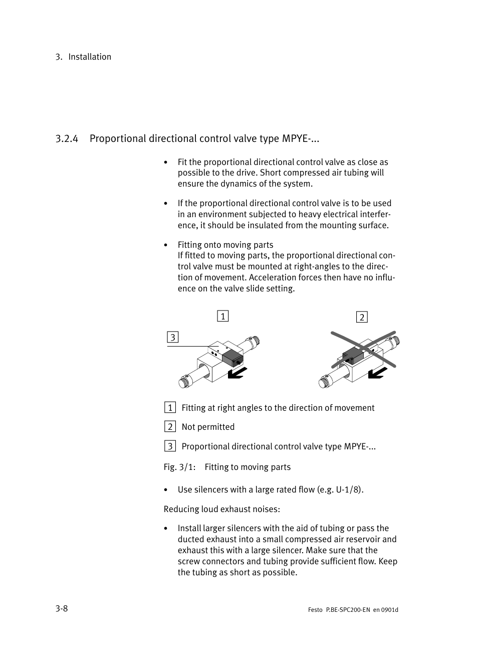 4 proportional directional control valve type mpye, Proportional directional control valve type mpye | Festo Кабели и принадлежности User Manual | Page 86 / 506