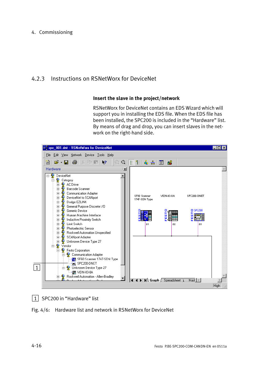 3 instructions on rsnetworx for devicenet, Instructions on rsnetworx for devicenet | Festo Кабели и принадлежности User Manual | Page 54 / 126