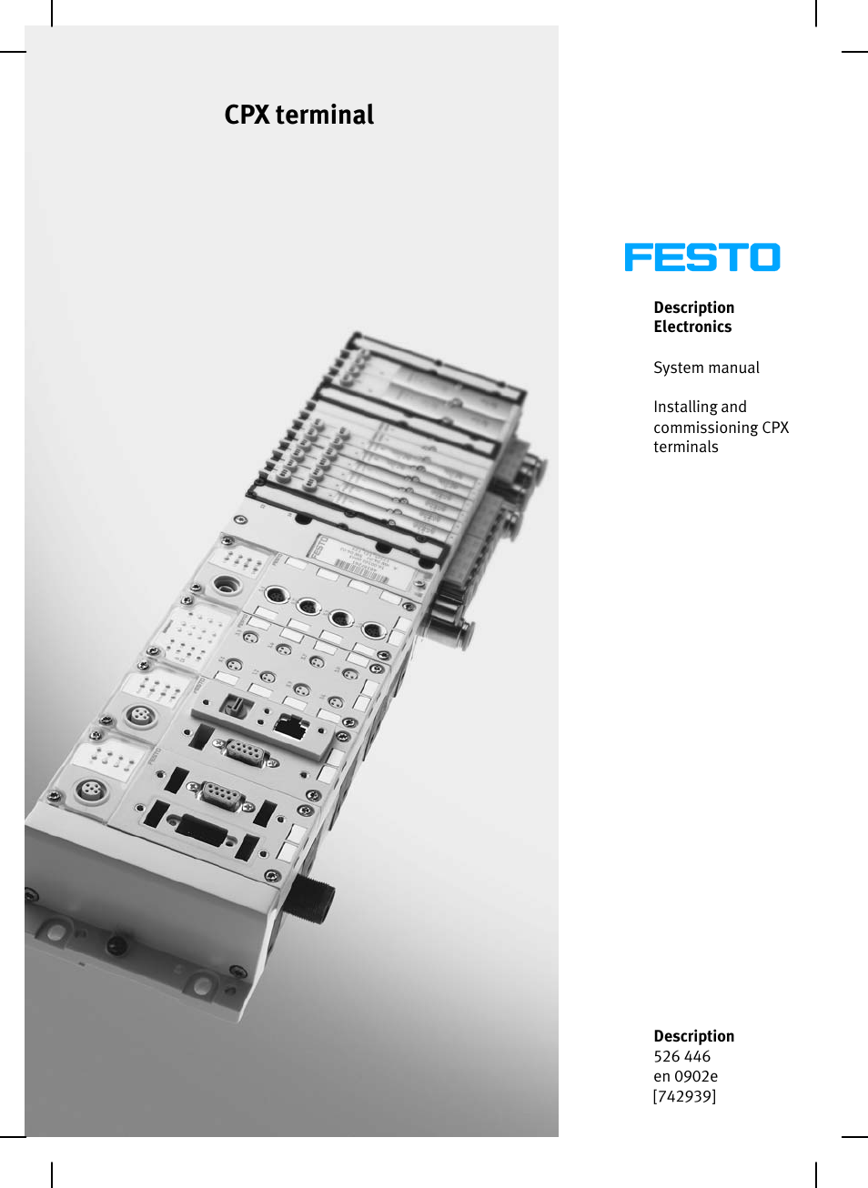 Festo Контроллер позиционирования CPX-CMPX User Manual | 234 pages