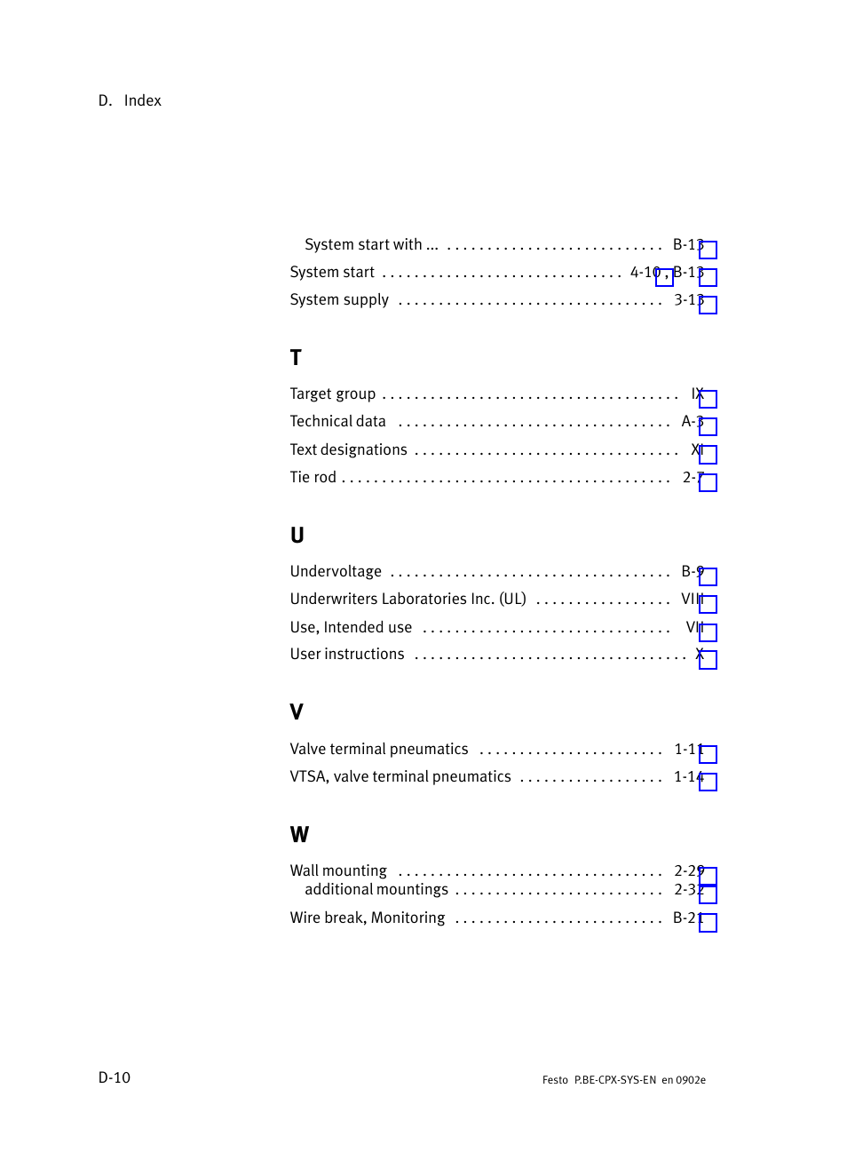 Festo Контроллер позиционирования CPX-CMPX User Manual | Page 234 / 234