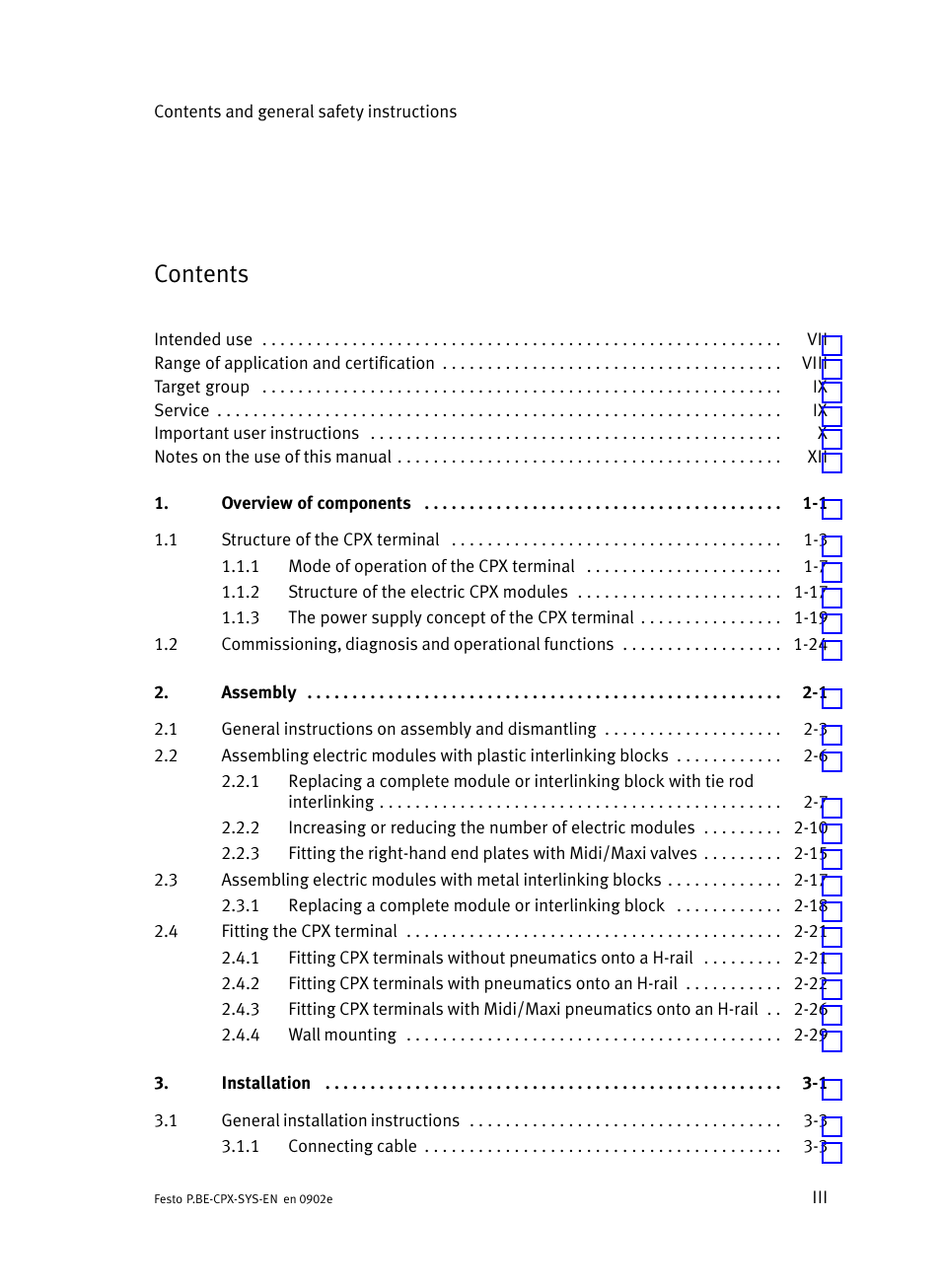 Festo Контроллер позиционирования CPX-CMPX User Manual | Page 5 / 234