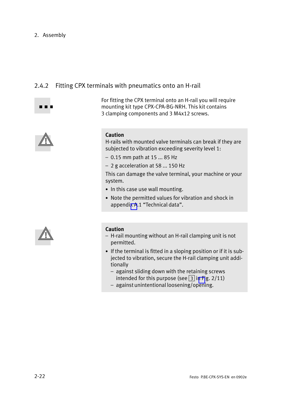 Festo Контроллер позиционирования CPX-CMPX User Manual | Page 66 / 234