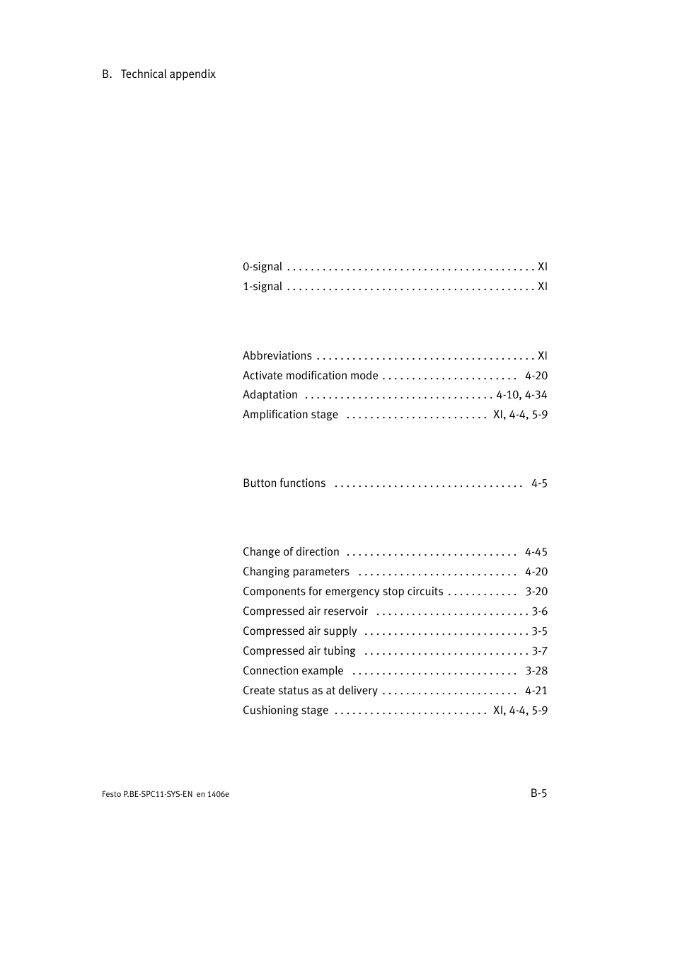 B.2 index, Zahlen | Festo Контроллер крайних положений SPC11 User Manual | Page 135 / 140