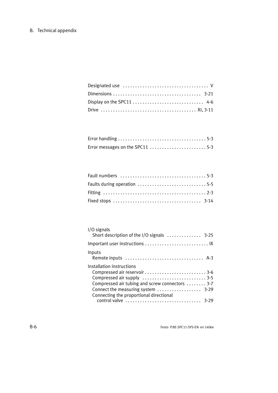 Festo Контроллер крайних положений SPC11 User Manual | Page 136 / 140