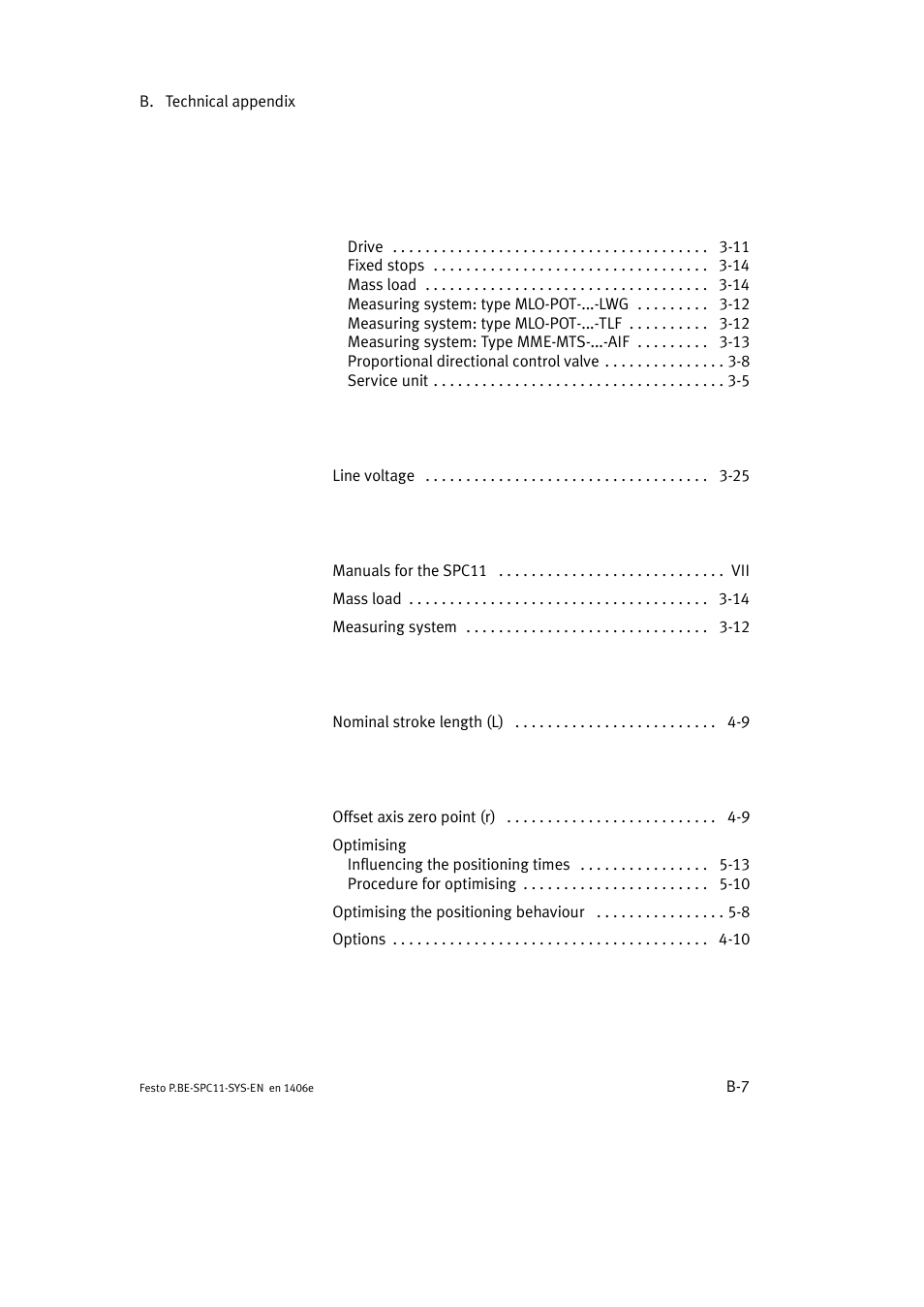 Festo Контроллер крайних положений SPC11 User Manual | Page 137 / 140