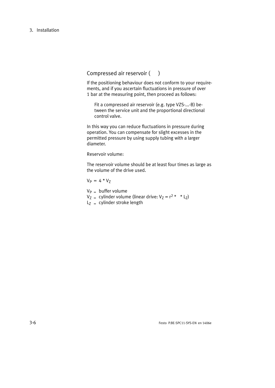 Compressed air reservoir ( 3 ) | Festo Контроллер крайних положений SPC11 User Manual | Page 34 / 140