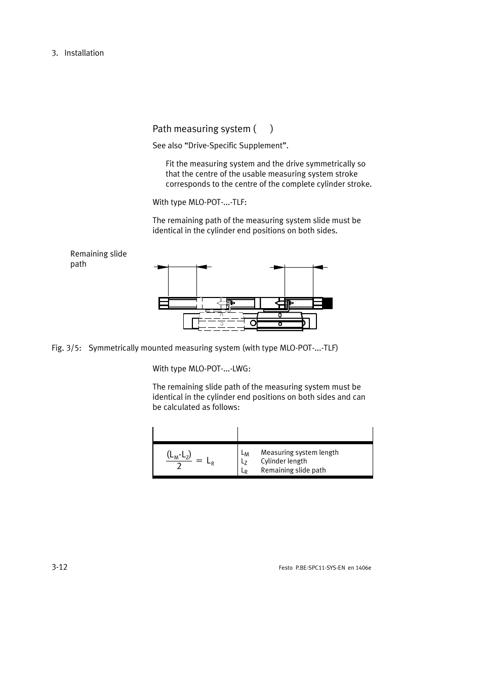 Path measuring system ( 7 ) | Festo Контроллер крайних положений SPC11 User Manual | Page 40 / 140