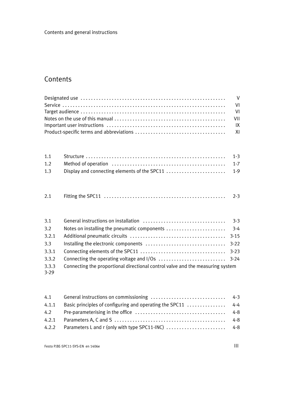 Festo Контроллер крайних положений SPC11 User Manual | Page 5 / 140