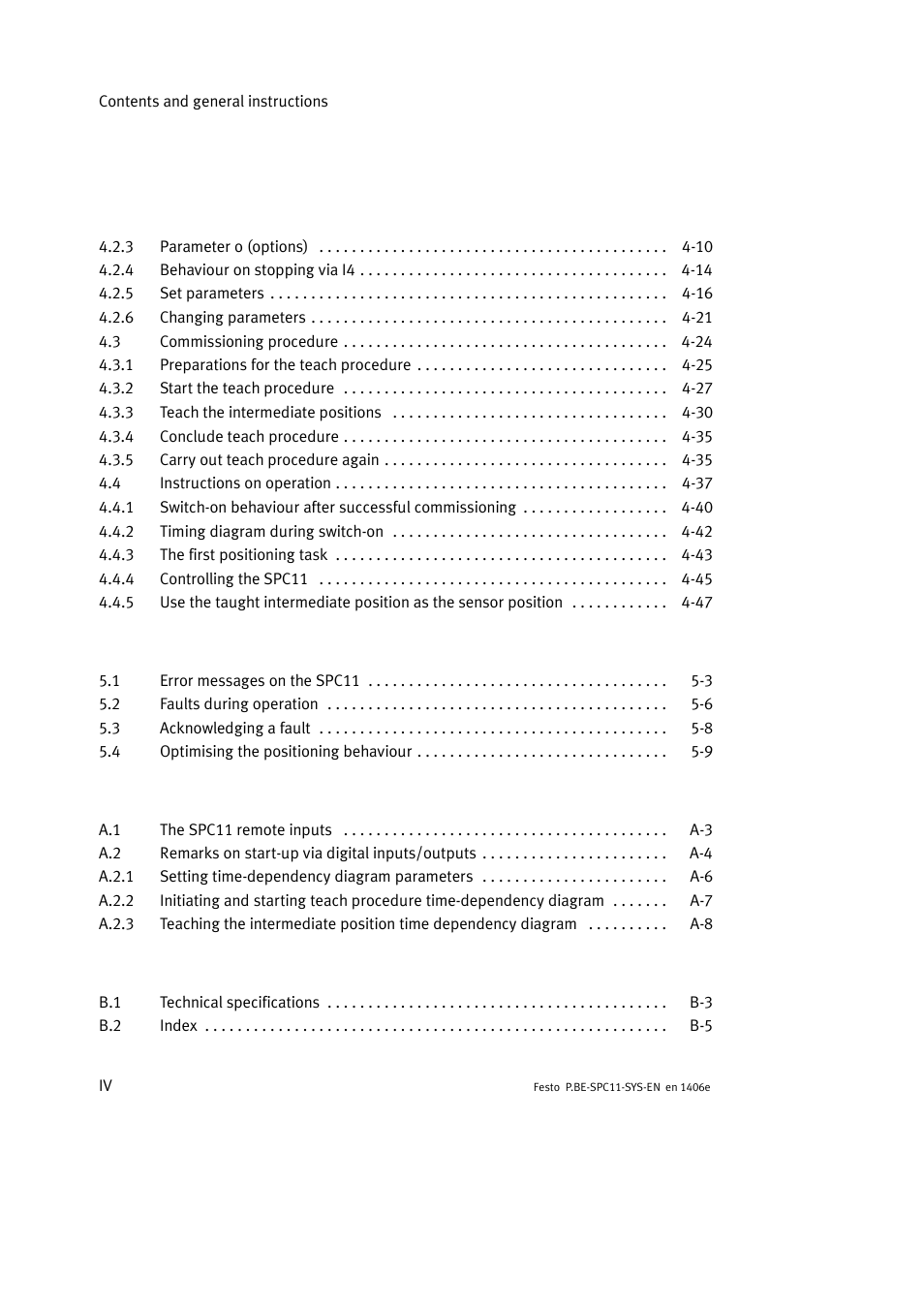 Festo Контроллер крайних положений SPC11 User Manual | Page 6 / 140