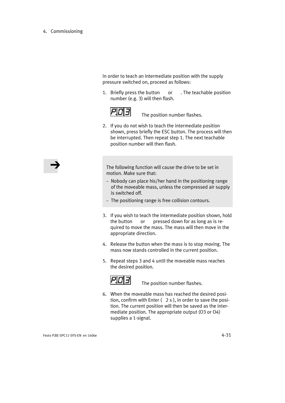 Festo Контроллер крайних положений SPC11 User Manual | Page 89 / 140