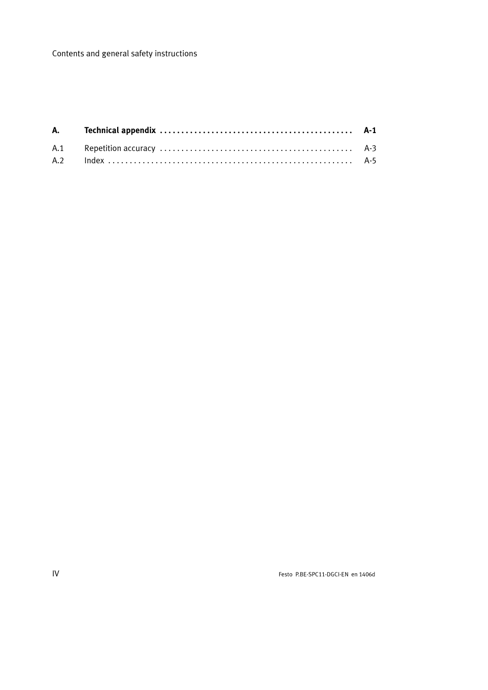 Festo Контроллер крайних положений SPC11 User Manual | Page 6 / 91