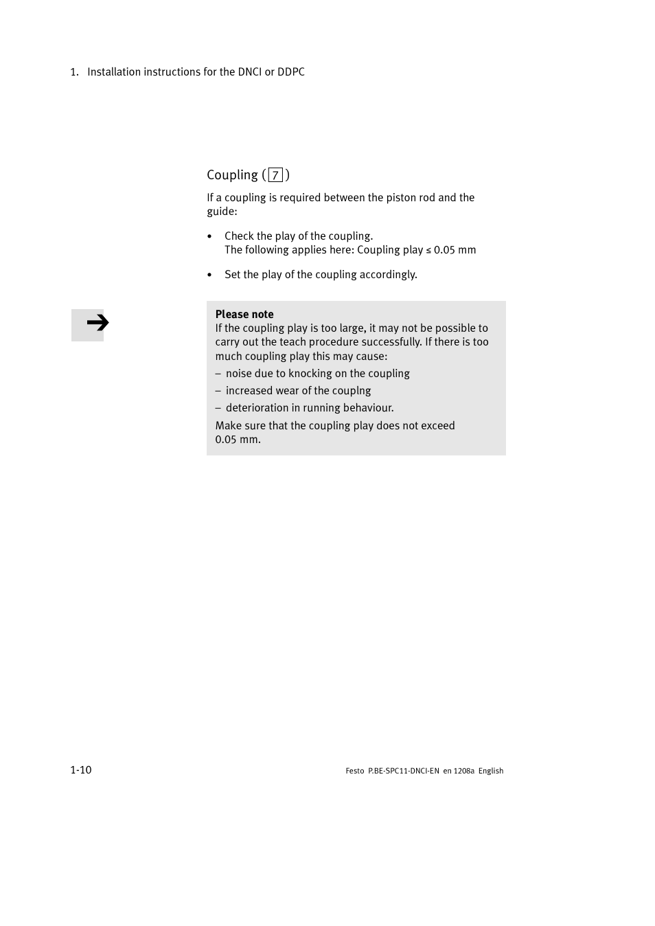 Festo Контроллер крайних положений SPC11 User Manual | Page 24 / 60