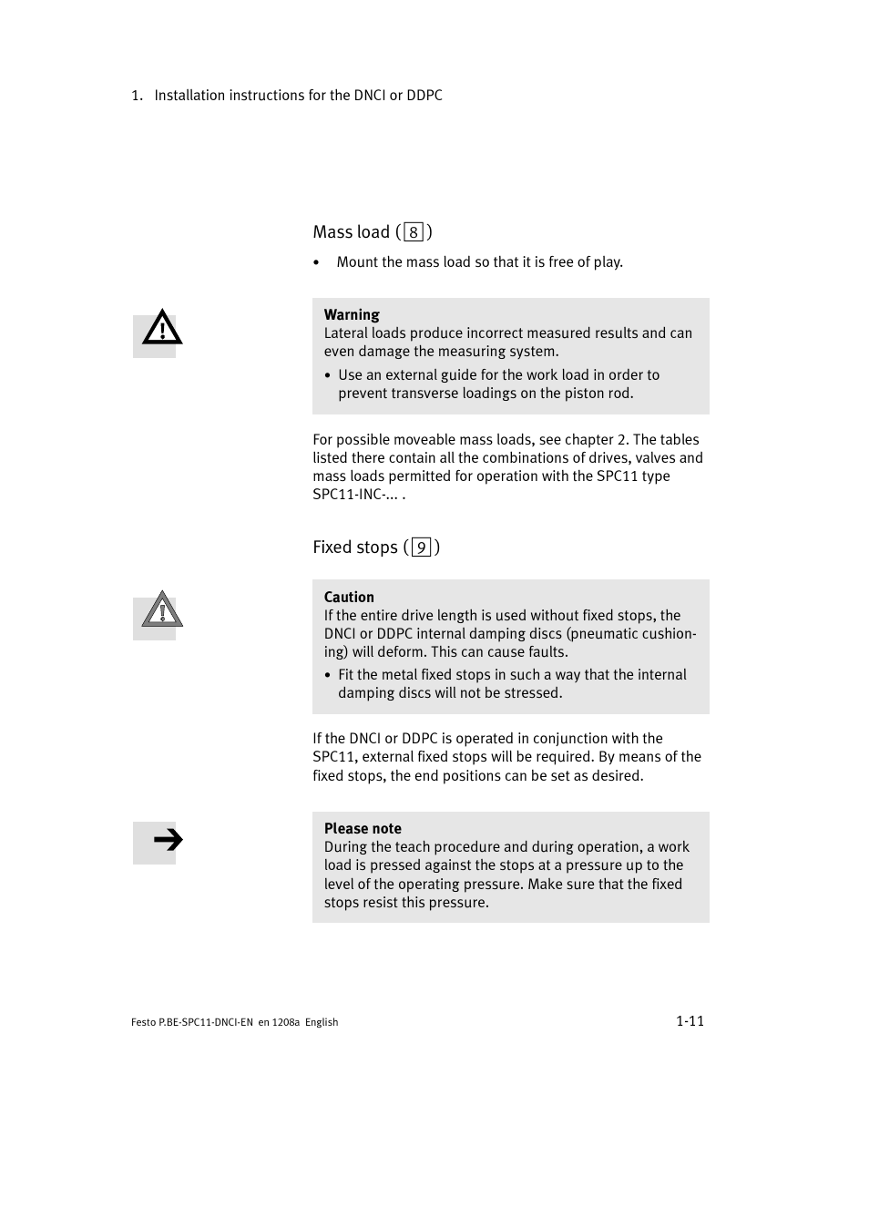 Festo Контроллер крайних положений SPC11 User Manual | Page 25 / 60