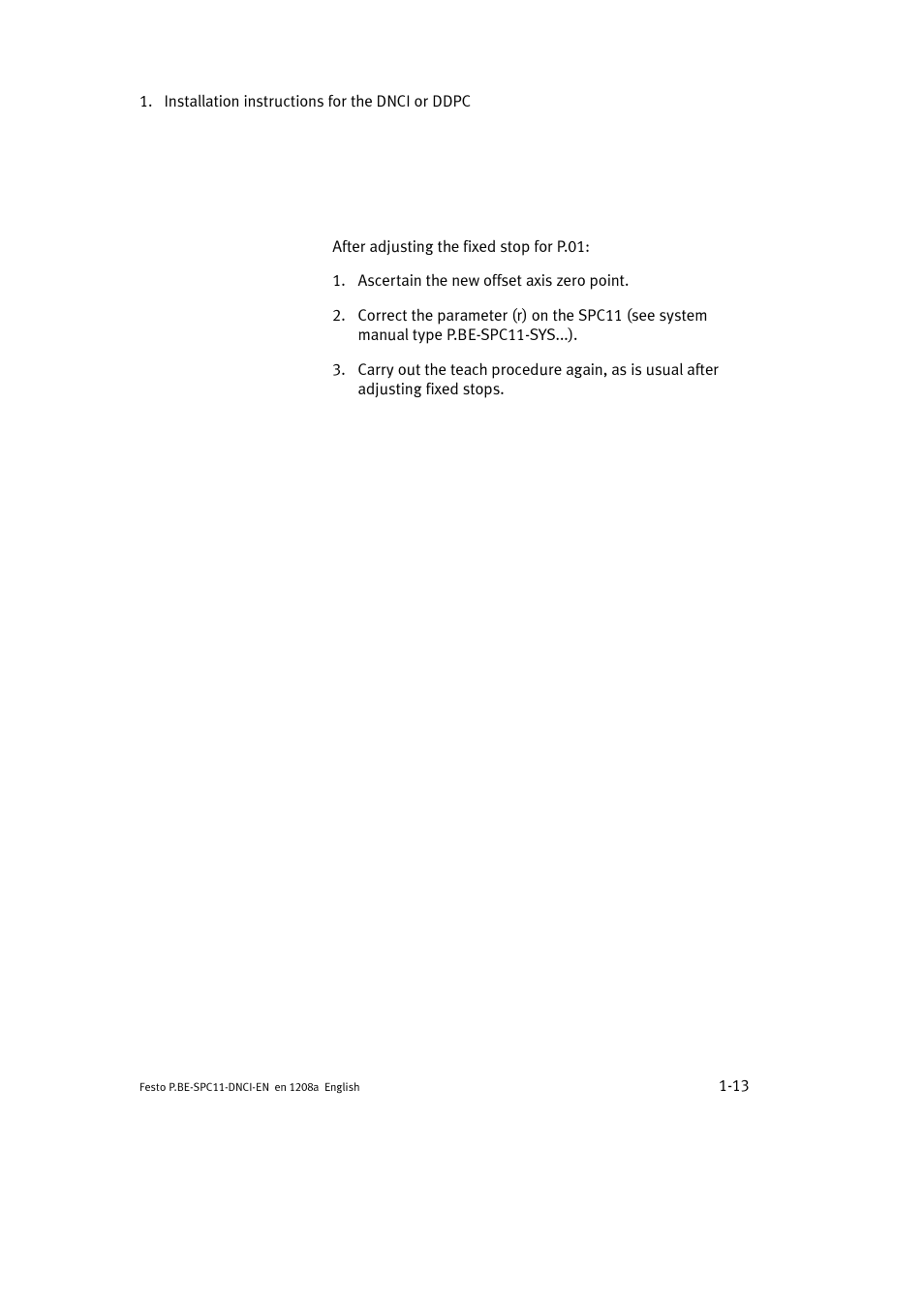 Festo Контроллер крайних положений SPC11 User Manual | Page 27 / 60