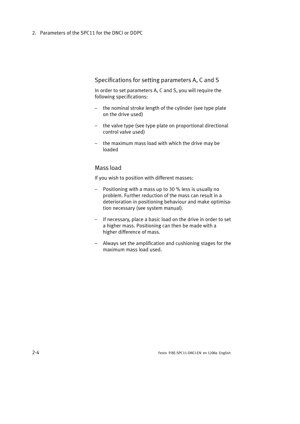 Festo Контроллер крайних положений SPC11 User Manual | Page 32 / 60