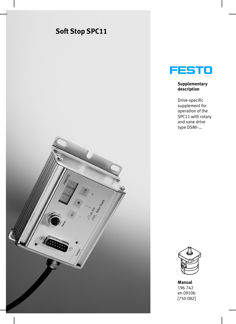 Festo Контроллер крайних положений SPC11 User Manual | 40 pages