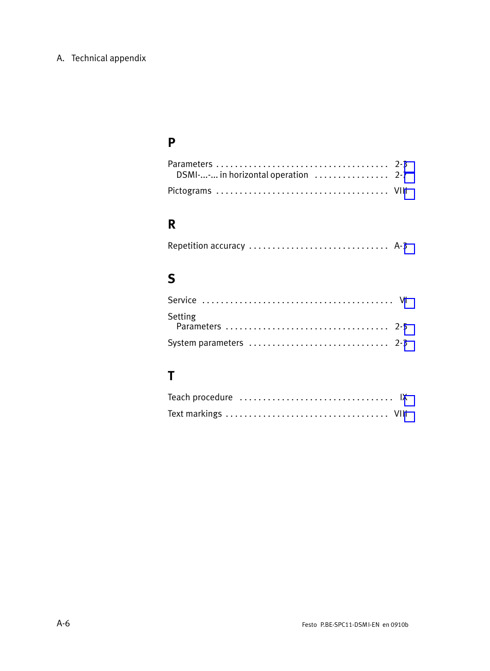 Festo Контроллер крайних положений SPC11 User Manual | Page 40 / 40