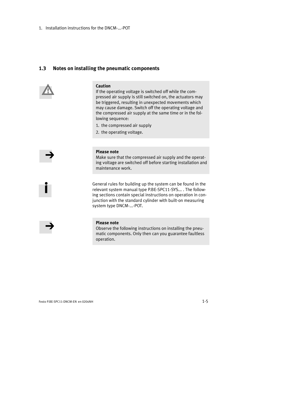 Festo Контроллер крайних положений SPC11 User Manual | Page 17 / 50