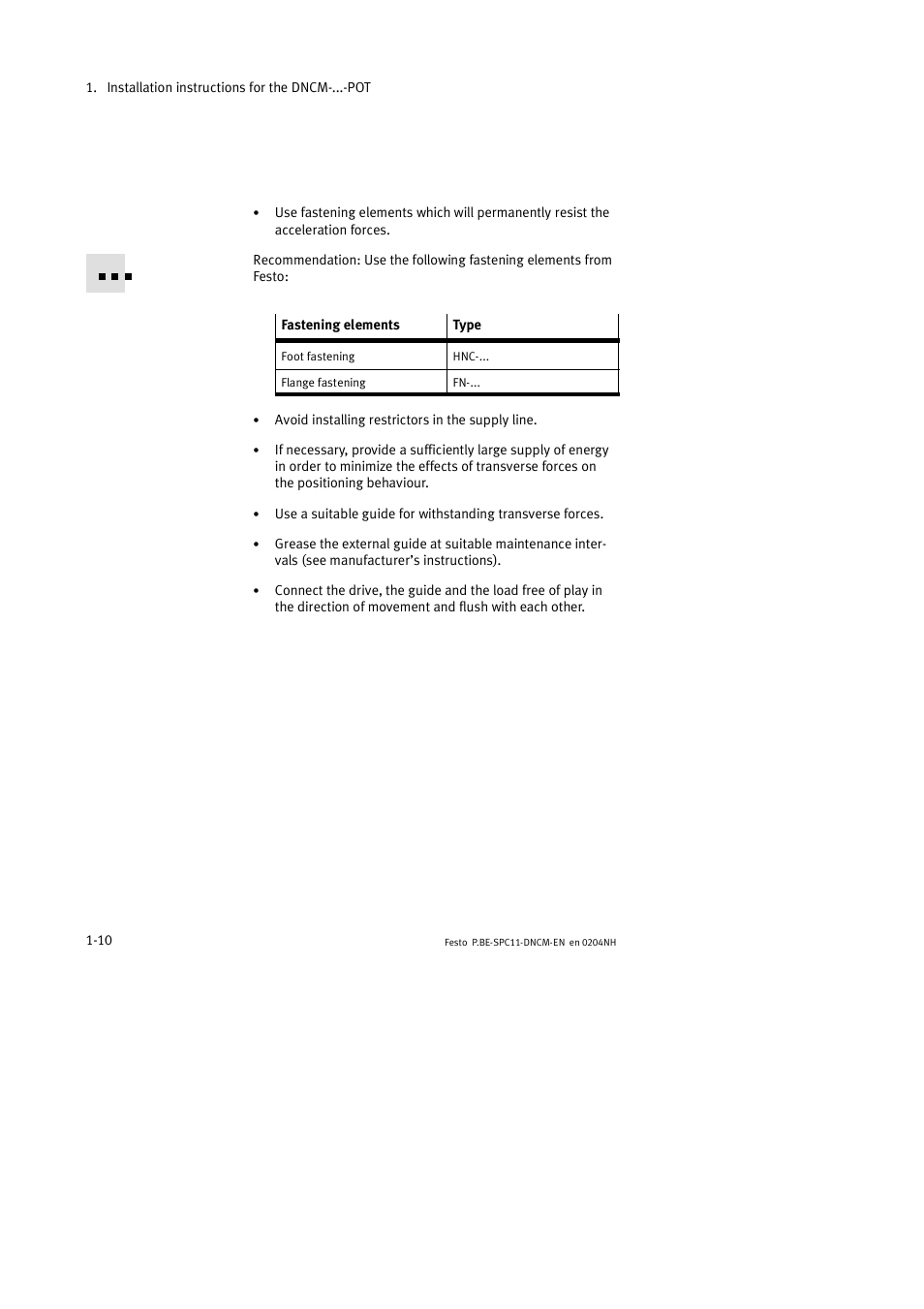 Festo Контроллер крайних положений SPC11 User Manual | Page 22 / 50