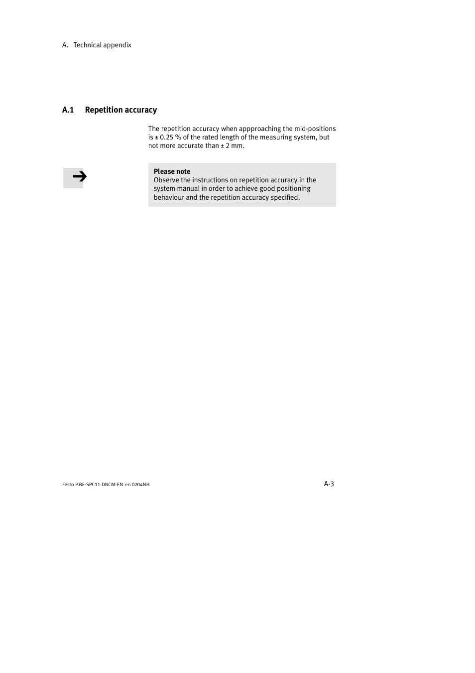 Festo Контроллер крайних положений SPC11 User Manual | Page 45 / 50