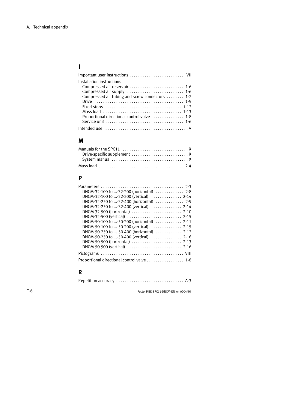 Festo Контроллер крайних положений SPC11 User Manual | Page 48 / 50