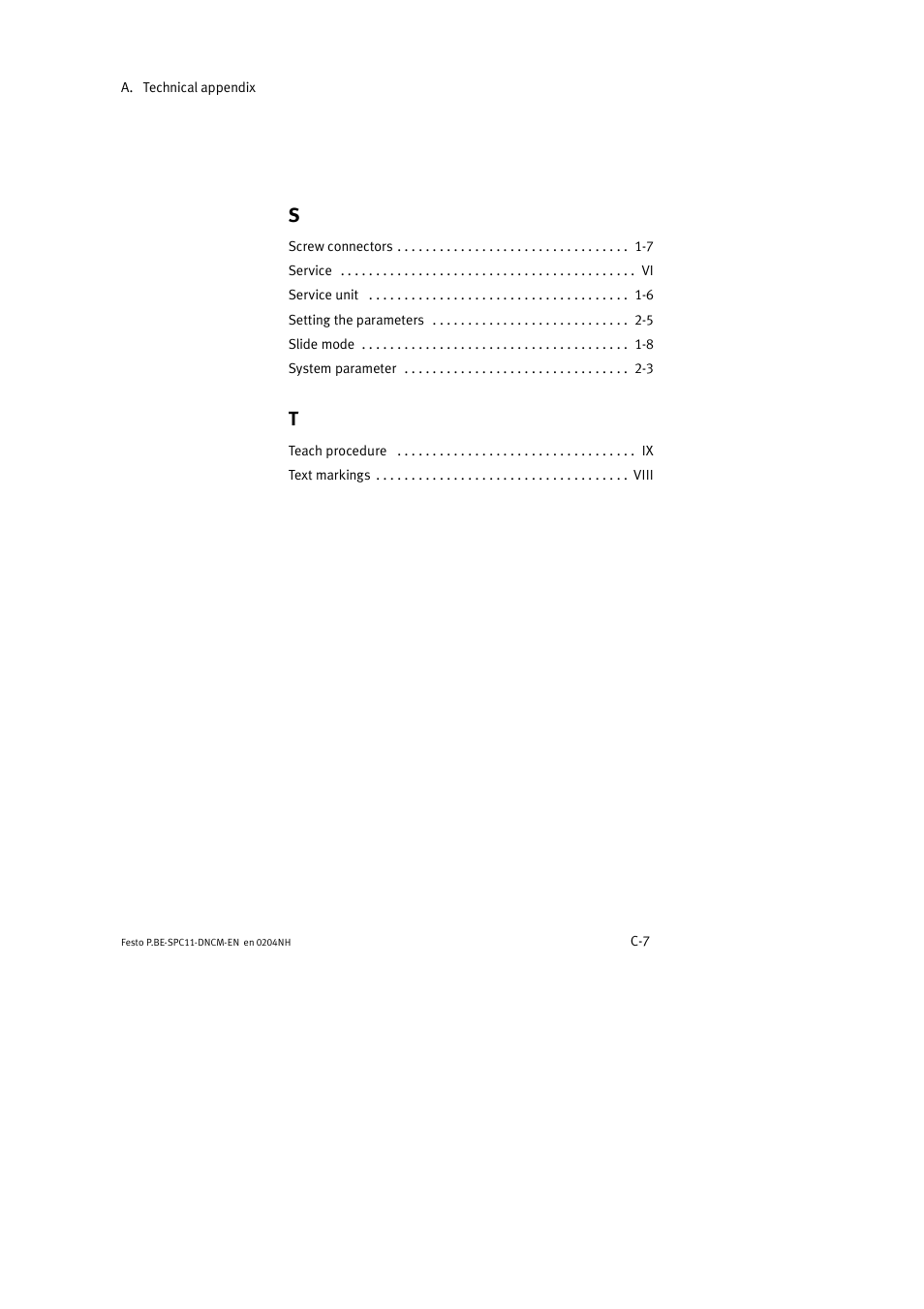 Festo Контроллер крайних положений SPC11 User Manual | Page 49 / 50