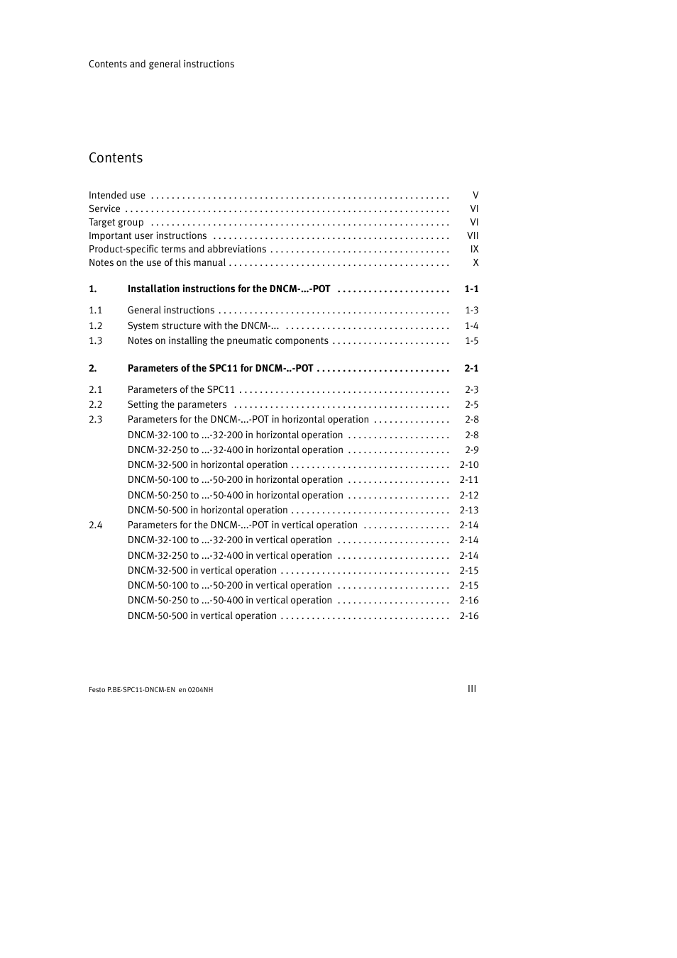 Festo Контроллер крайних положений SPC11 User Manual | Page 5 / 50