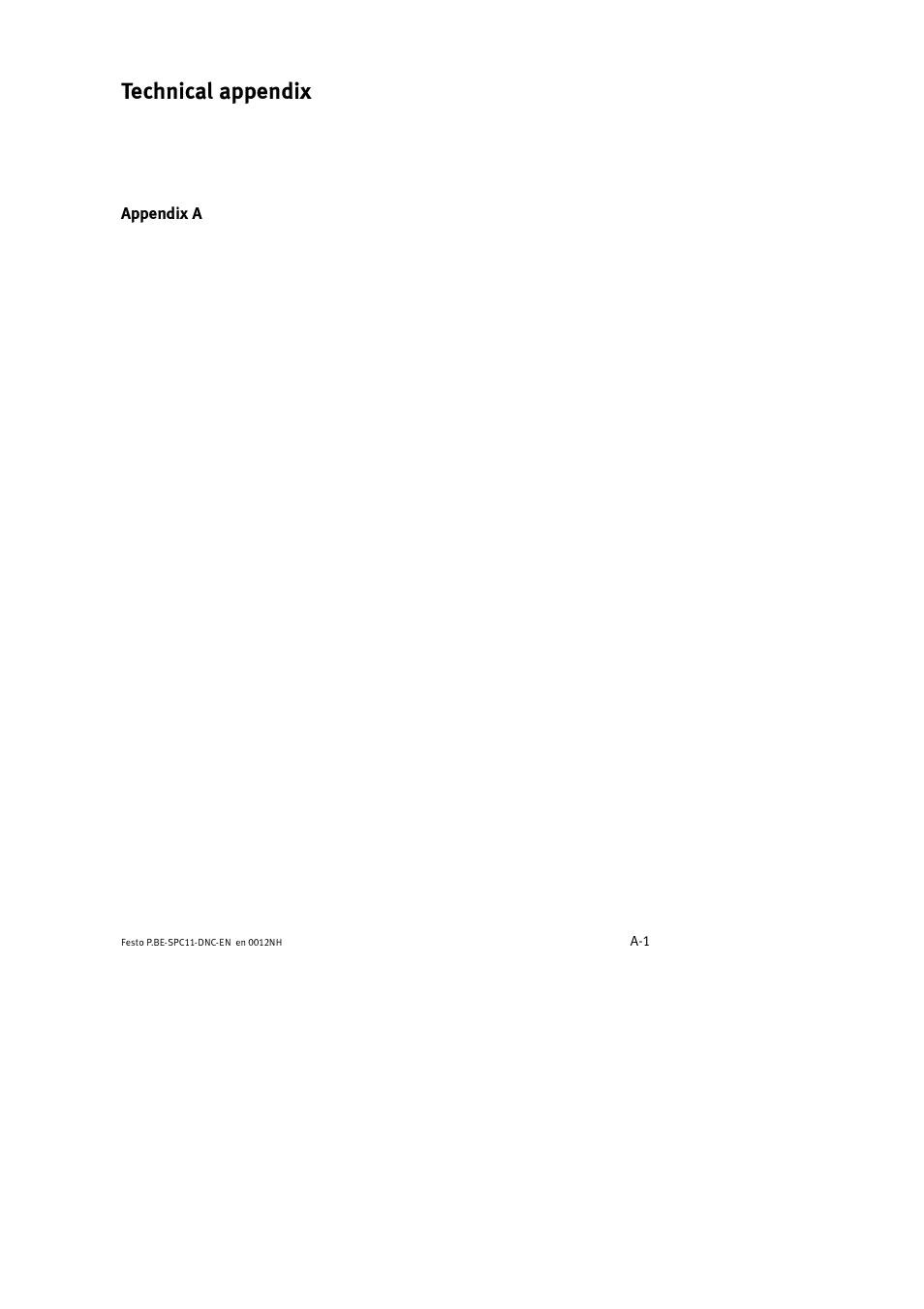 Technical appendix | Festo Контроллер крайних положений SPC11 User Manual | Page 57 / 64
