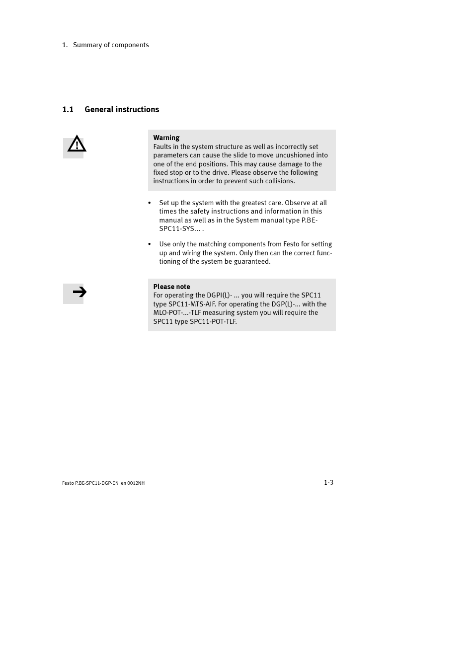 Festo Контроллер крайних положений SPC11 User Manual | Page 15 / 88