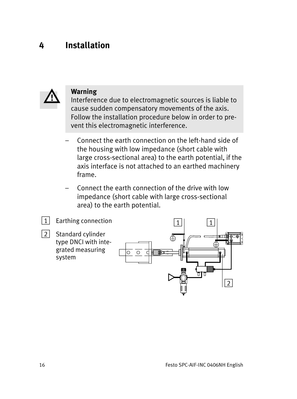 4installation | Festo Интерфейс привода SPC-AIF User Manual | Page 16 / 62