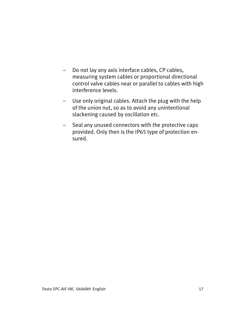 Festo Интерфейс привода SPC-AIF User Manual | Page 17 / 62