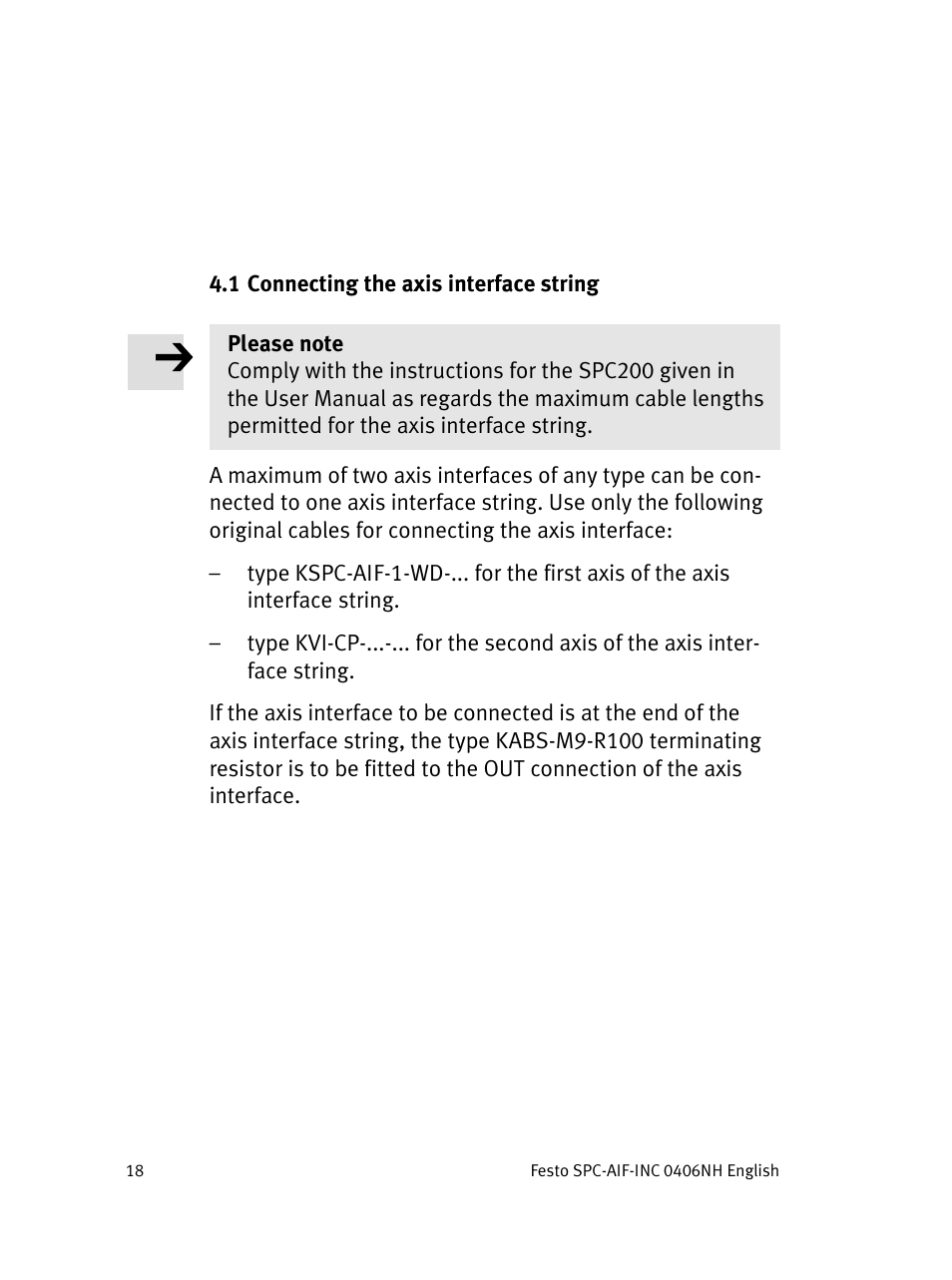 Festo Интерфейс привода SPC-AIF User Manual | Page 18 / 62