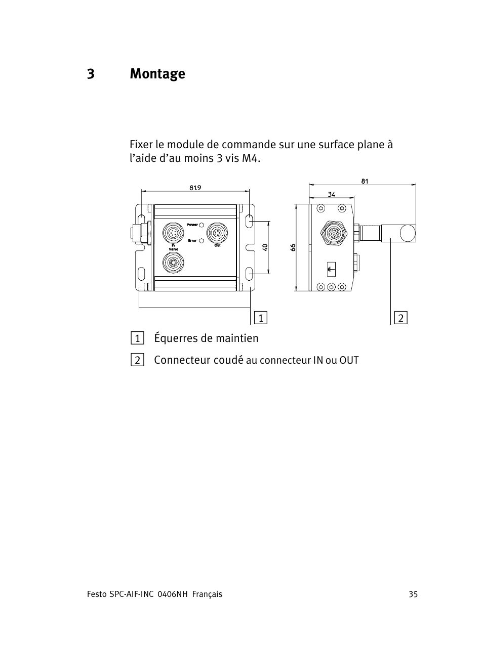 3montage | Festo Интерфейс привода SPC-AIF User Manual | Page 35 / 62