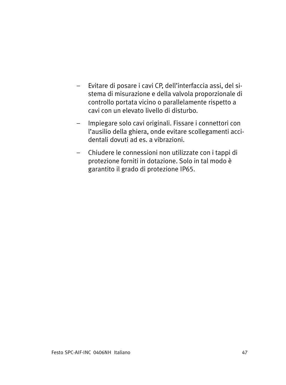 Festo Интерфейс привода SPC-AIF User Manual | Page 47 / 62