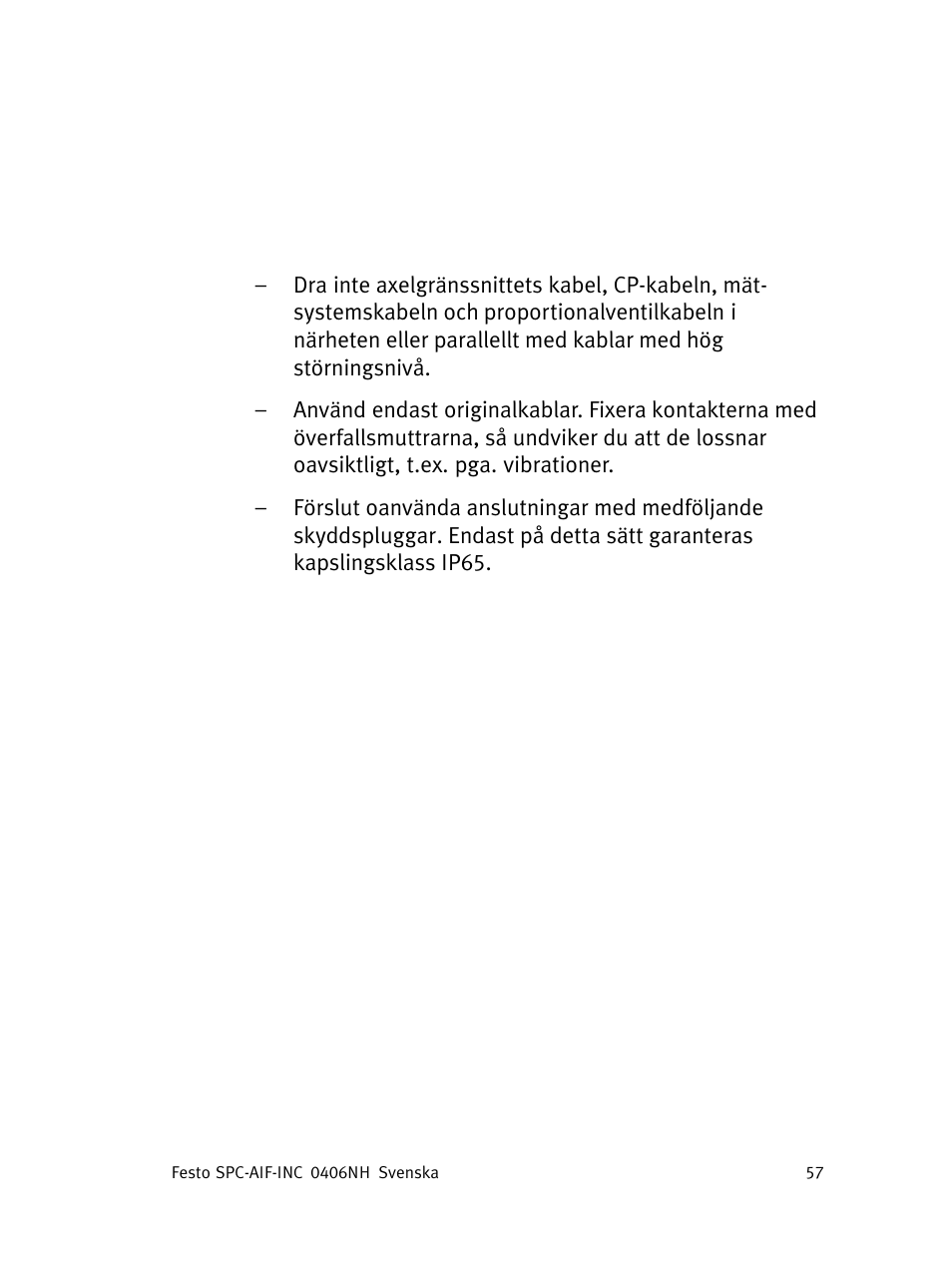 Festo Интерфейс привода SPC-AIF User Manual | Page 57 / 62