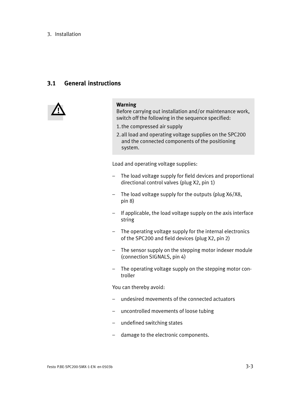 1 general instructions, General instructions | Festo Кабели и принадлежности User Manual | Page 38 / 103