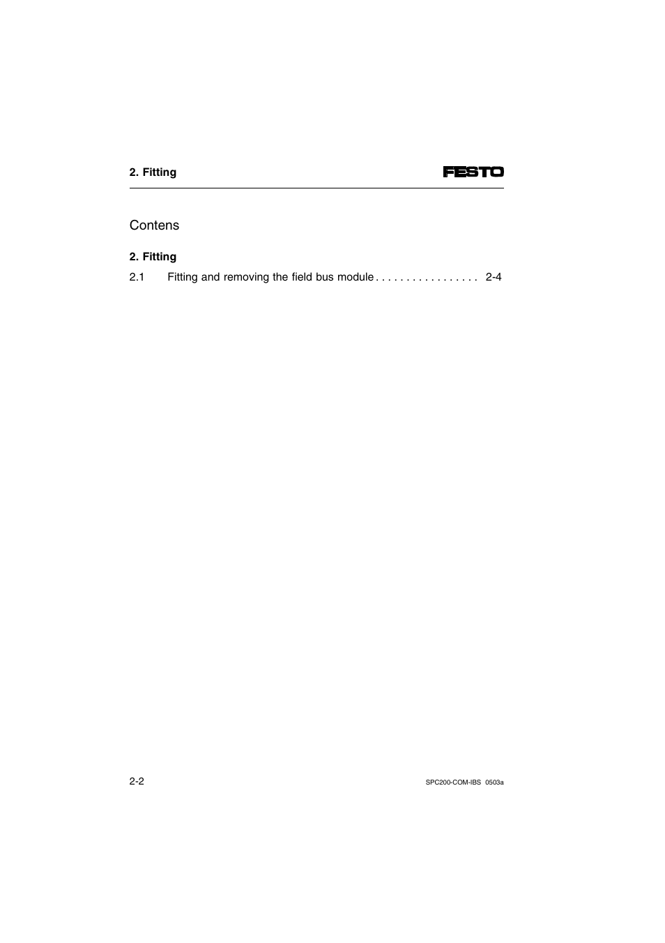 Contens | Festo Кабели и принадлежности User Manual | Page 24 / 88