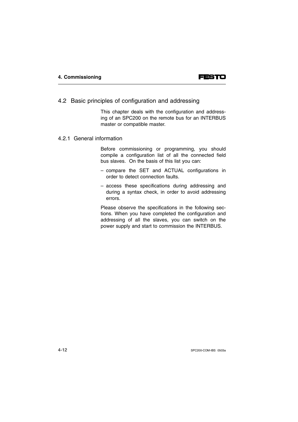 2 basic principles of configuration and addressing | Festo Кабели и принадлежности User Manual | Page 46 / 88