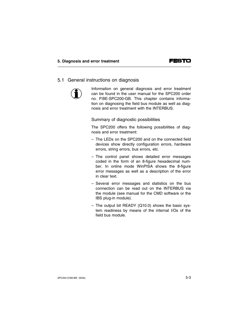 1 general instructions on diagnosis | Festo Кабели и принадлежности User Manual | Page 77 / 88