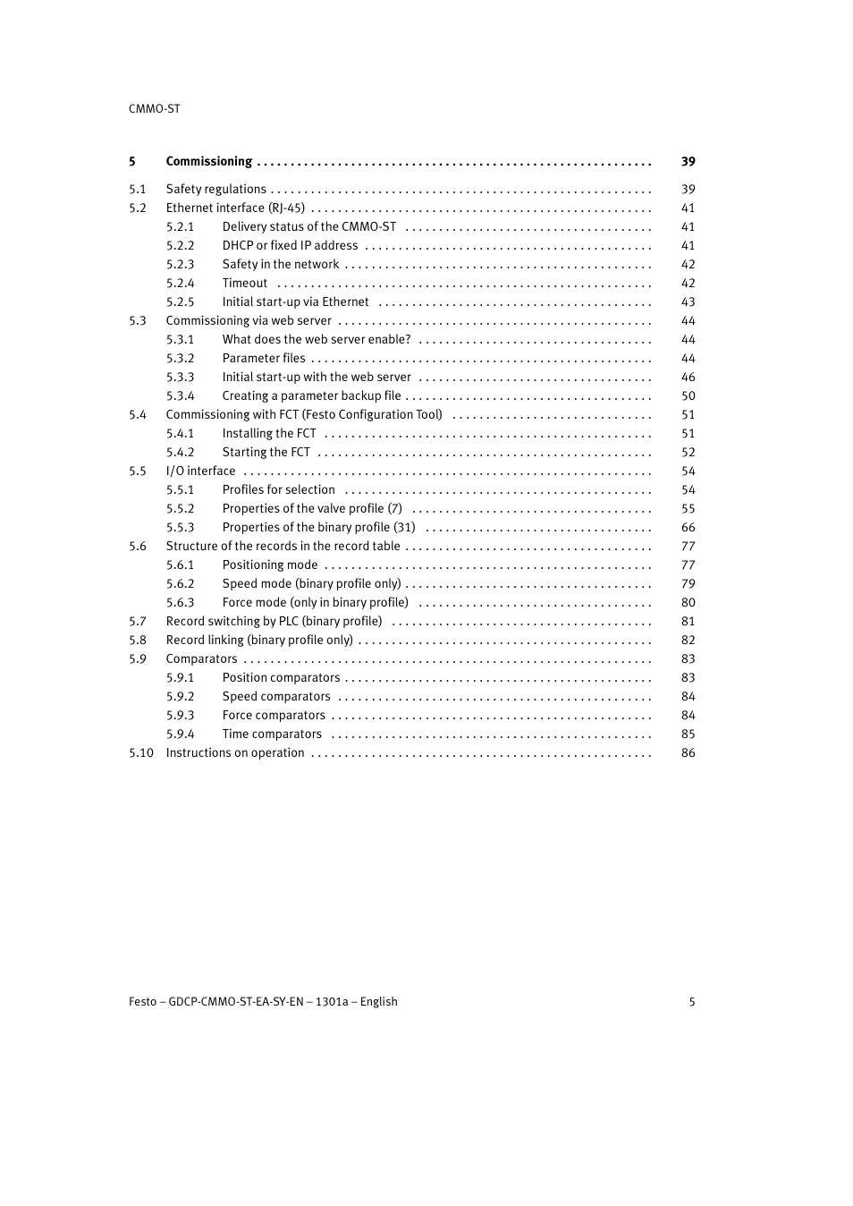 Festo Электроцилиндр User Manual | Page 5 / 134