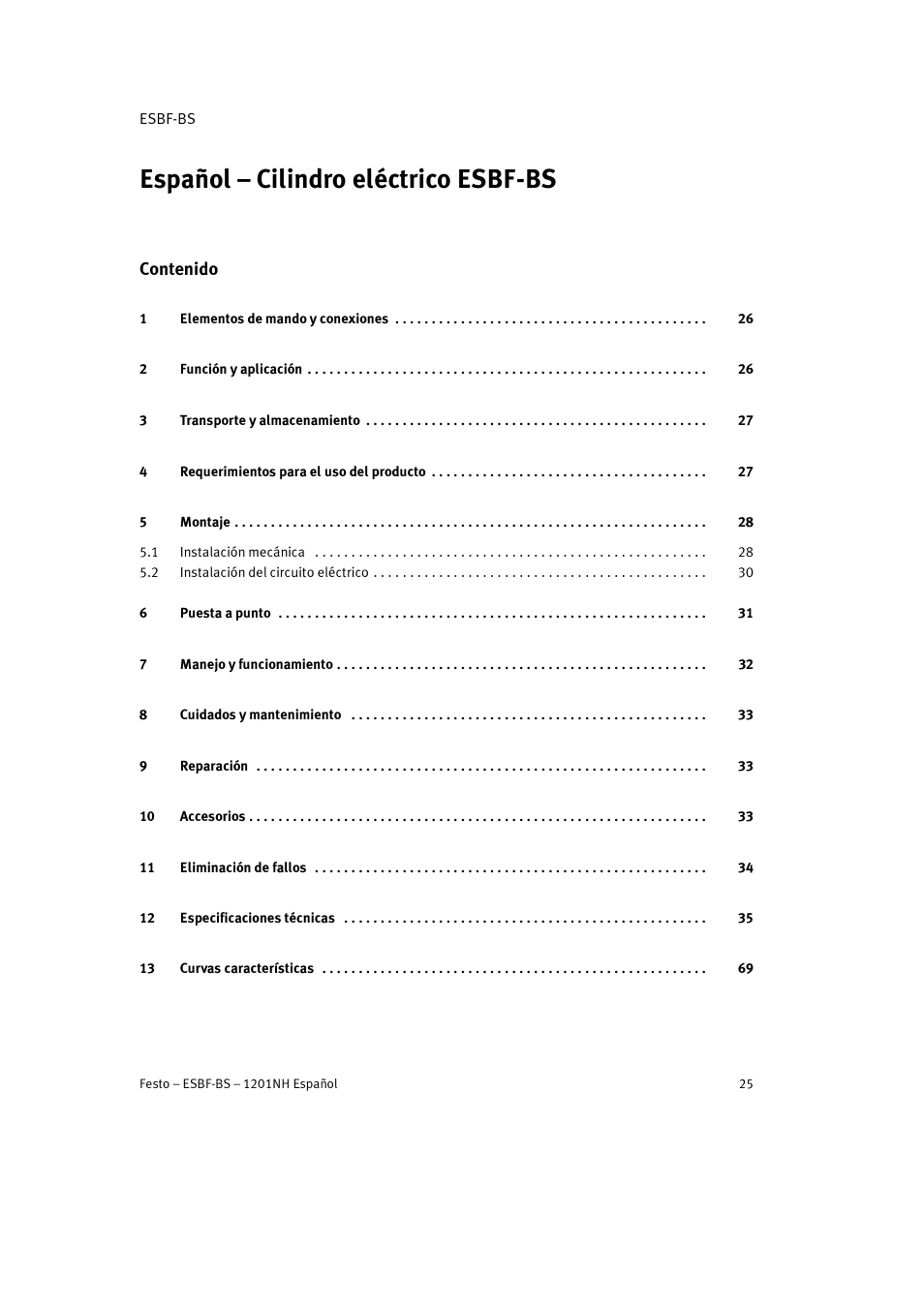 Festo Электроцилиндр ESBF User Manual | Page 25 / 72