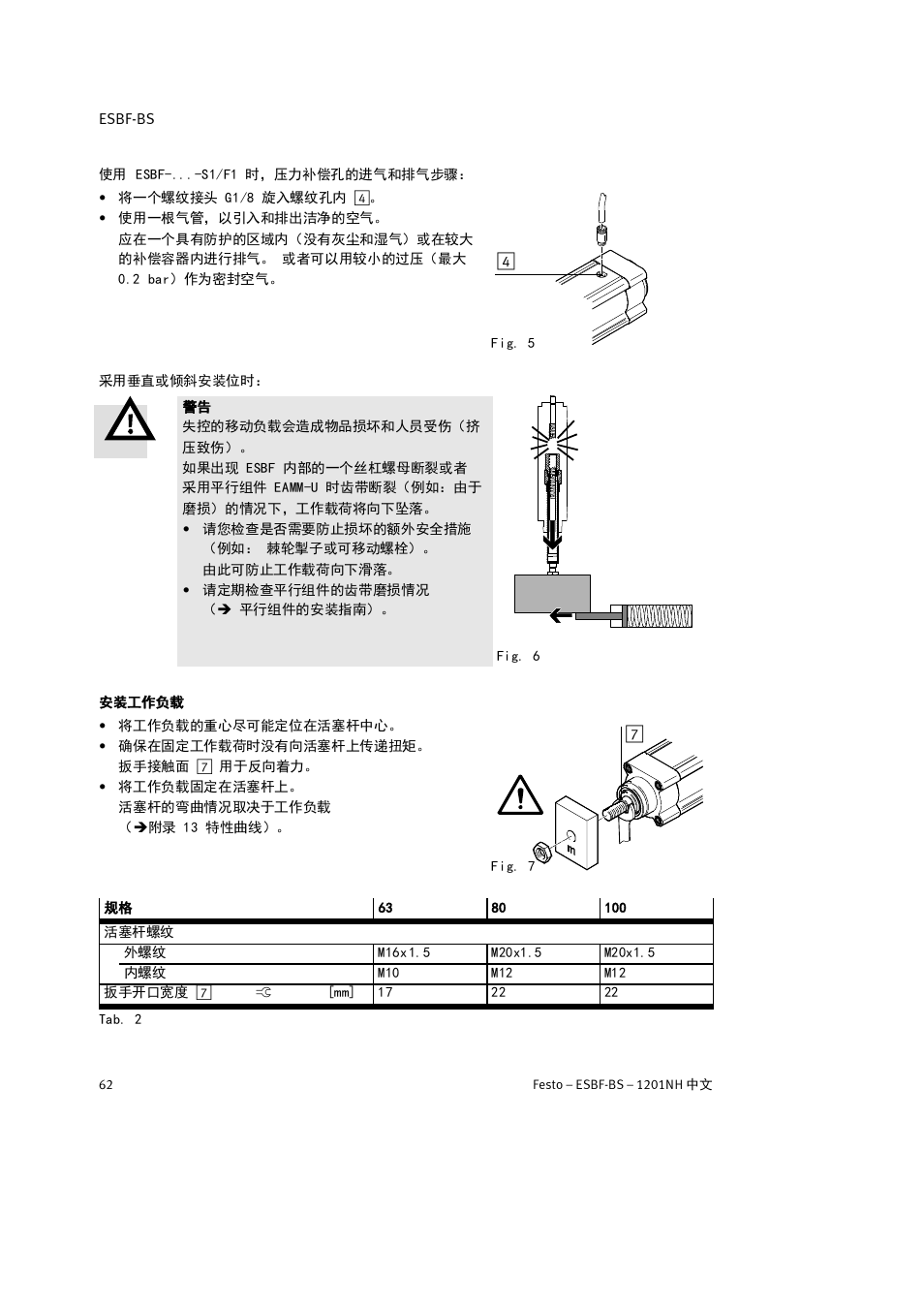 Festo Электроцилиндр ESBF User Manual | Page 62 / 72