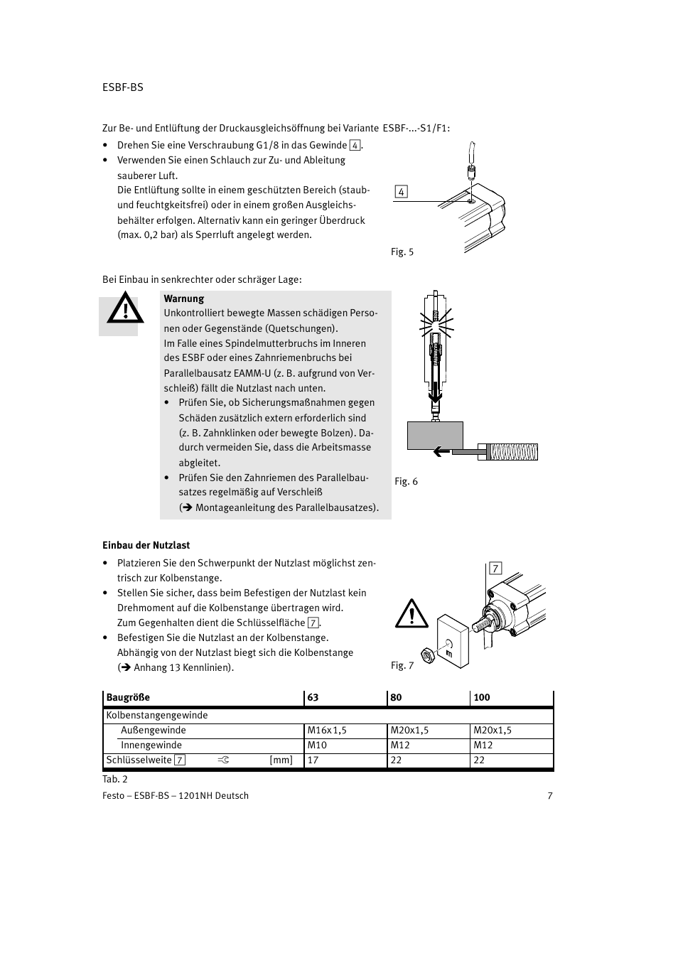 Festo Электроцилиндр ESBF User Manual | Page 7 / 72