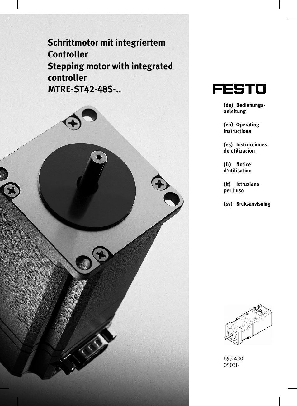 Festo Шаговые моторы MTRE-ST User Manual | 140 pages