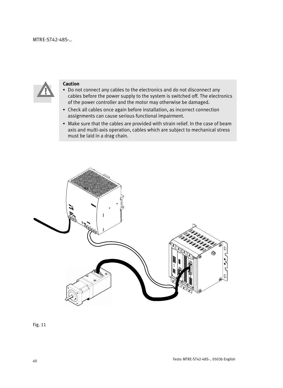 Festo Шаговые моторы MTRE-ST User Manual | Page 40 / 140