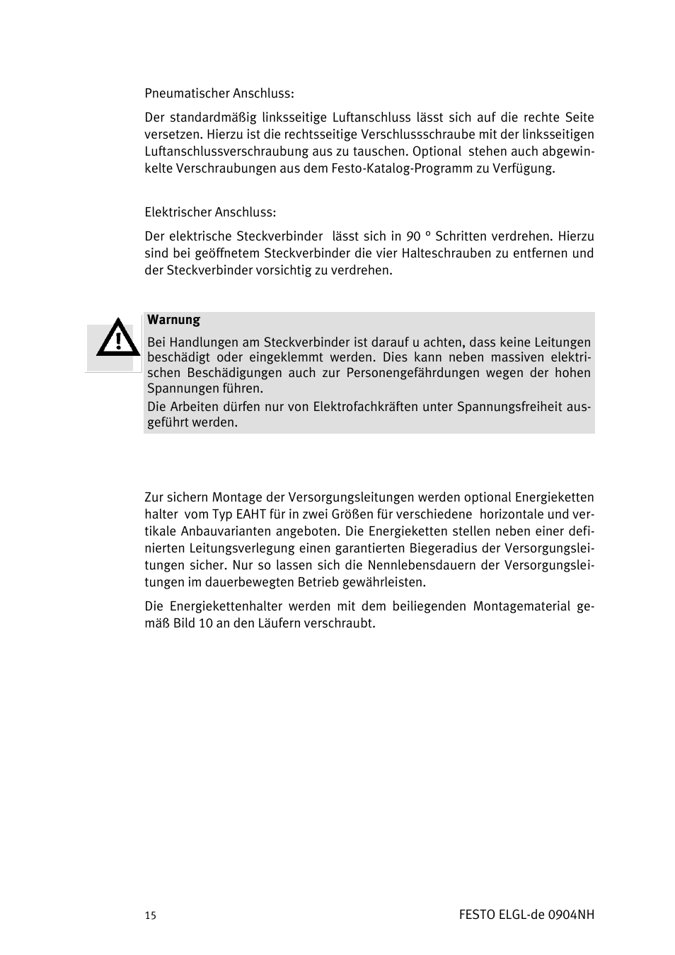 Festo Линейный привод ELGL-LAS User Manual | Page 16 / 216